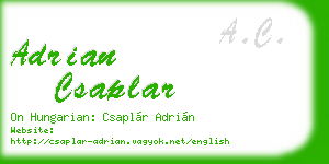 adrian csaplar business card