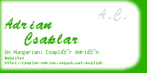 adrian csaplar business card